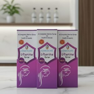 aidmed care uterine syrup 30 days complete uterine care course (3 pack – 200 ml × 3)