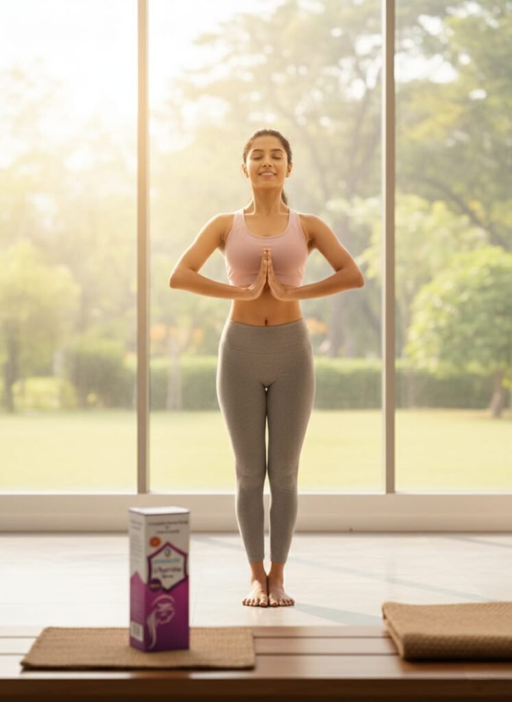 aidmed care uterine syrup 3 pack – ayurvedic care for irregular periods, leucorrhoea & women health (30 days course)