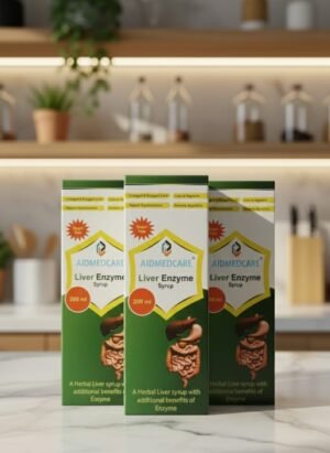 aidmed care liver enzyme syrup 30 days complete liver detox & repair course (3 pack – 200 ml × 3)